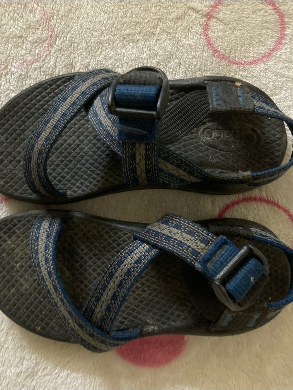 Chaco Kids Navy Blue and Gray Strapped Sandals